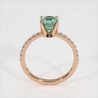 1.75 Ct. Bluish Green Sapphire Ring, 14K Rose Gold 3