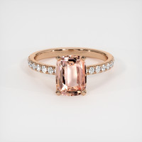 2.17 Ct. Sapphire Ring, 14K Rose Gold 1