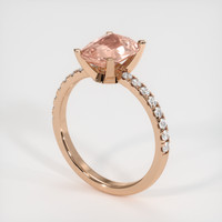 2.17 Ct. Sapphire Ring, 14K Rose Gold 2