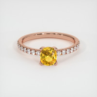 0.57 Ct. Sapphire Ring, 14K Rose Gold 1