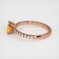 0.57 Ct. Sapphire Ring, 14K Rose Gold 4