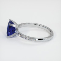 1.93 Ct. Blue Sapphire Ring, 10K White Gold 4