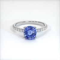1.61 Ct. Blue Sapphire Ring, 10K White Gold 1