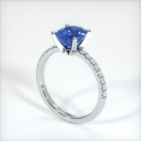 1.61 Ct. Blue Sapphire Ring, 10K White Gold 2
