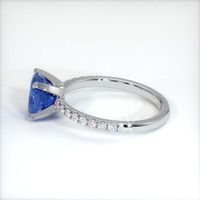 1.61 Ct. Blue Sapphire Ring, 10K White Gold 4
