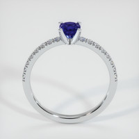 0.68 Ct. Blue Sapphire Ring, 10K White Gold 3