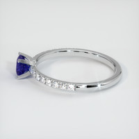 0.68 Ct. Blue Sapphire Ring, 10K White Gold 4