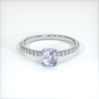 1.26 Ct. Bi Color Sapphire Ring, 10K White Gold 1