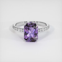 2.67 Ct. Purple Spinel Ring, 10K White Gold 1