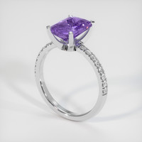 2.67 Ct. Purple Spinel Ring, 10K White Gold 2