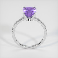 2.67 Ct. Purple Spinel Ring, 10K White Gold 3