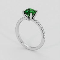 1.30 Ct. Green Chrome Tourmaline Ring, 10K White Gold 2
