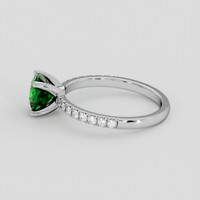 1.30 Ct. Green Chrome Tourmaline Ring, 10K White Gold 4