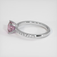 1.13 Ct. Pink Sapphire Ring, 10K White Gold 4