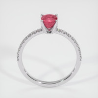 1.20 Ct. Pinkish Red Ruby Ring, 10K White Gold 3