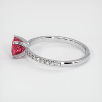 1.20 Ct. Pinkish Red Ruby Ring, 10K White Gold 4