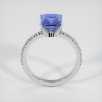 3.52 Ct. Blue Sapphire Ring, 10K White Gold 3