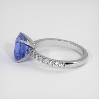 3.52 Ct. Blue Sapphire Ring, 10K White Gold 4