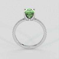 3.02 Ct. Green Sapphire Ring, 10K White Gold 3