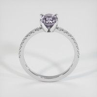 1.27 Ct. Bluish Grey Sapphire Ring, 10K White Gold 3