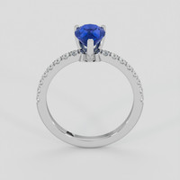 1.55 Ct. Blue Sapphire Ring, 10K White Gold 3
