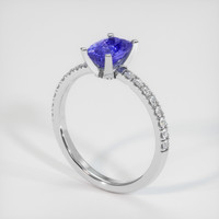 1.66 Ct. Bluish Purple Sapphire Ring, 10K White Gold 2