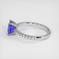 1.66 Ct. Bluish Purple Sapphire Ring, 10K White Gold 4
