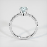 0.63 Ct. Bluish Grey Sapphire Ring, 10K White Gold 3