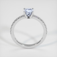 0.60 Ct. Greyish Blue Sapphire Ring, 10K White Gold 3