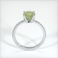 1.93 Ct. Greenish Yellow Sapphire Ring, 10K White Gold 3