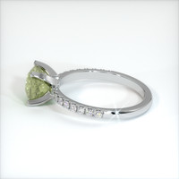 1.93 Ct. Greenish Yellow Sapphire Ring, 10K White Gold 4