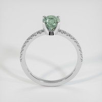 1.00 Ct. Green Sapphire Ring, 10K White Gold 3