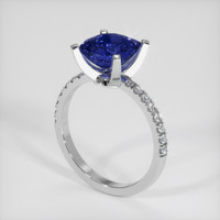2.68 Ct. Sapphire Ring, 14K White Gold 3