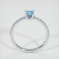 0.48 Ct. Sapphire Ring, 14K White Gold 3