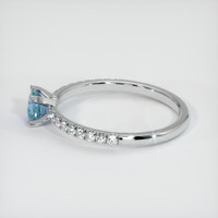 0.48 Ct. Sapphire Ring, 14K White Gold 4