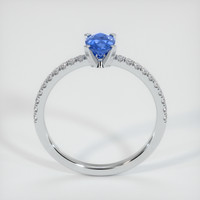 0.84 Ct. Sapphire Ring, 14K White Gold 3