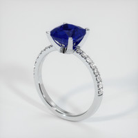 1.79 Ct. Sapphire Ring, 14K White Gold 2
