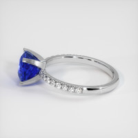 3.09 Ct. Sapphire Ring, 14K White Gold 4