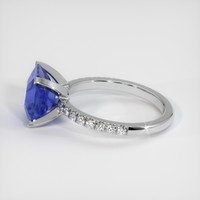 4.09 Ct. Color Change Sapphire Ring, 14K White Gold 4