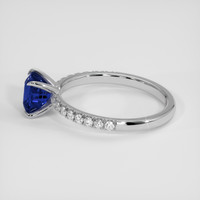 1.50 Ct. Blue Sapphire Ring, 14K White Gold 4