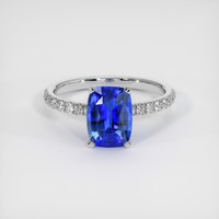2.24 Ct. Sapphire Ring, 14K White Gold 1