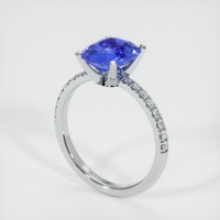 2.24 Ct. Sapphire Ring, 14K White Gold 2