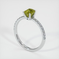 1.56 Ct. Sapphire Ring, 14K White Gold 2