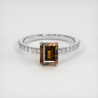 1.57 Ct. Gemstone Ring, 14K White Gold 1