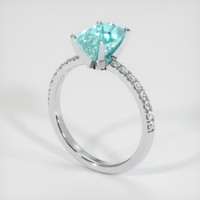 1.82 Ct. Gemstone Ring, 14K White Gold 2