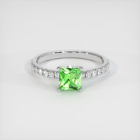 0.70 Ct. Gemstone Ring, 14K White Gold 1