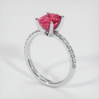 2.10 Ct. Sapphire Ring, 14K White Gold 2