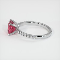 1.34 Ct. Sapphire Ring, 14K White Gold 4