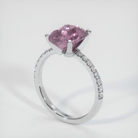 3.06 Ct. Sapphire Ring, 14K White Gold 2