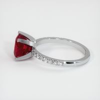 3.15 Ct. Ruby Ring, 14K White Gold 4